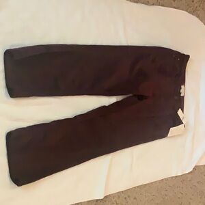 Maroon velvet like pants